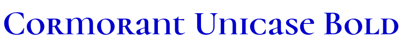 Cormorant Unicase Bold लिपि